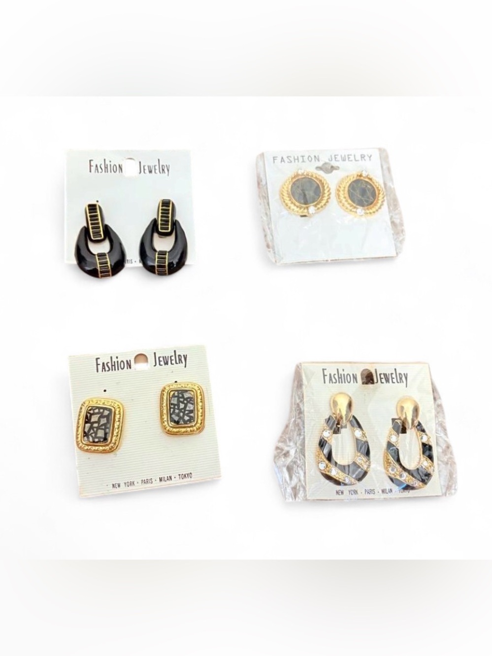 🦖5 for $20 | Vintage clip on earrings-dead stock 80s 90s buyers choice